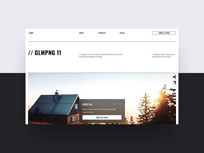//GLMPNG11 design forest glamping minimal minimalism travel ui ui ux ui design uiux design web design