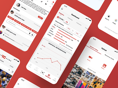 ThatsGame | NBA app branding design discussion mentor nba photos product design social sports statistics uiux design ux video youth