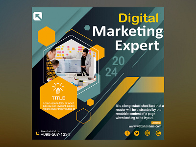 Digital Marketing Banner banner coreldraw design digital digital marketing graphic design logo marketing photoshop