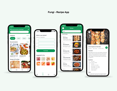 A Food Recipe App graphic design ui