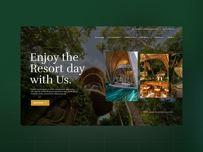 Ulaman Bali Resort Web Design app ui branding design figma landing page mobile app design ui ui ux ui design web design website design