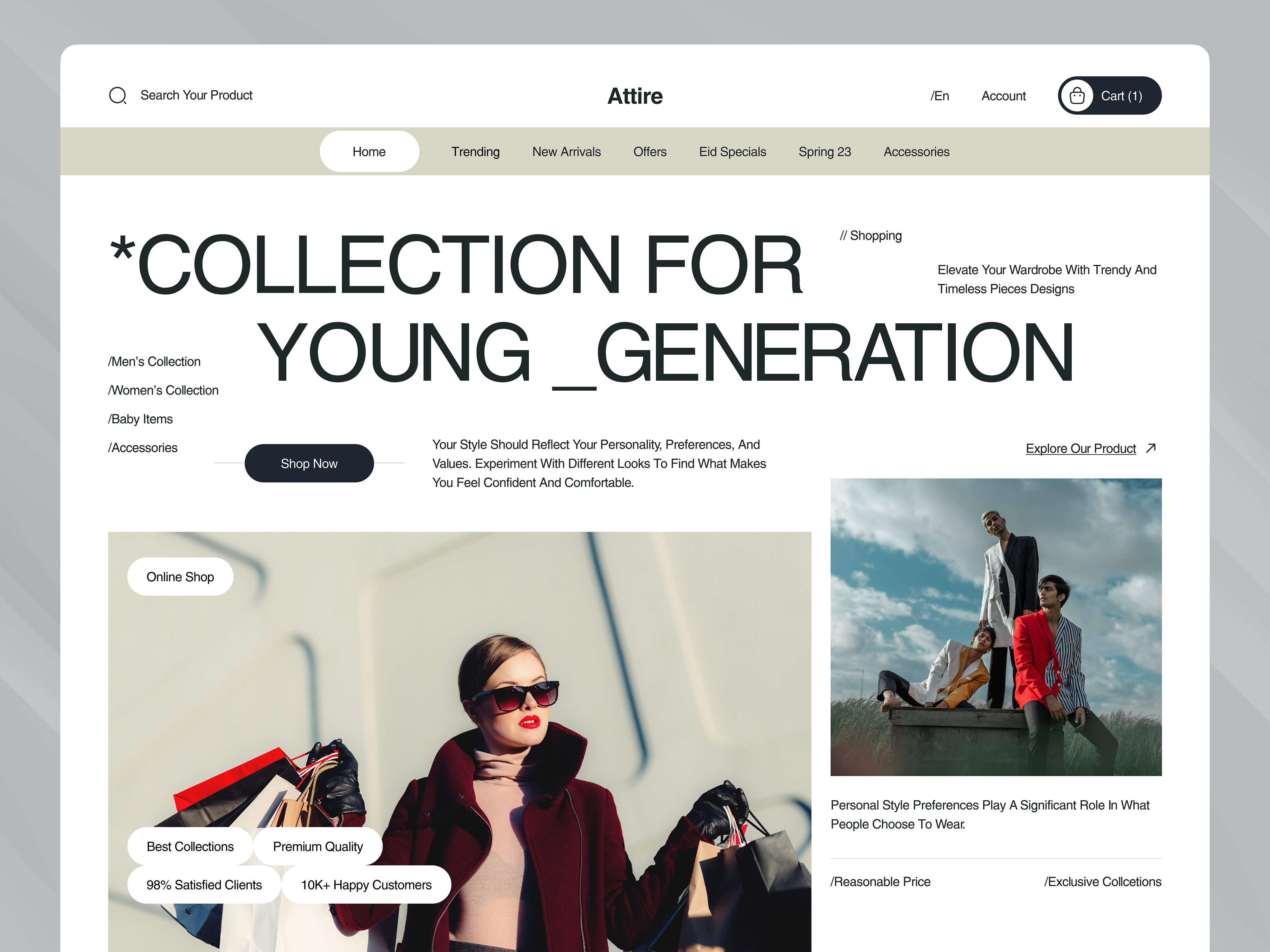Example of UI & UX Design Services