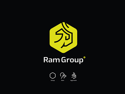 Ram group logo fenchi studio graphic design logo milad samadi ram logo