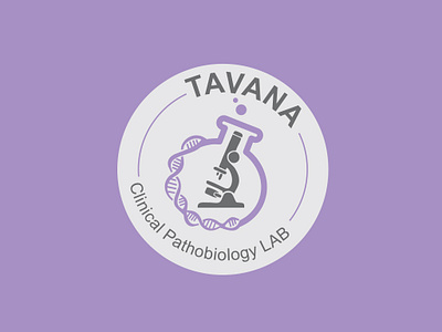 Tavana Lab Logo Design branding designing dna graphic design lab labratory light color logo logodesign pathology purple sign trendy