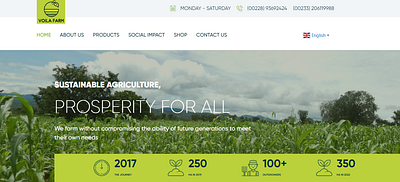 Farming Website in Wordpress animation branding graphic design ui web design website website design wordpress website