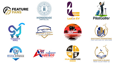 Logo Designs for Clients 3d animation branding graphic design logo motion graphics ui
