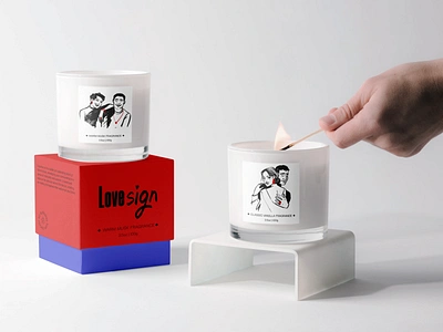 Valentine Gift Box: Candle Packaging branding business illustration candle couple design design studio digital art digital illustration gift graphic design illustration illustrator love marketing design packaging packaging design romantic valentine valentines day visual identity