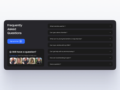 Q&A section of the lemlist website lemlist lempire qa questions and answers website