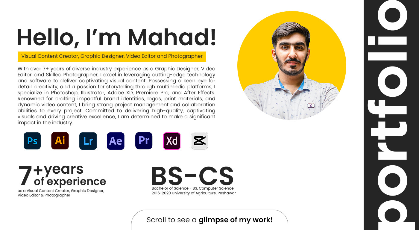 CV | Portfolio | Graphic Designs by Mahad Hussain on Dribbble