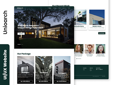 Unioarch UI/UX Website architectture design graphic design indonesia landing page ui uiux web website websitearchitectture