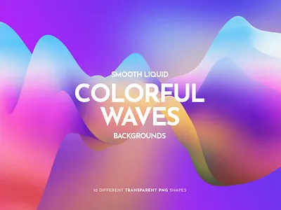 Holographic Gradient Wave Backgrounds 3d 3d render abstract background bright fluid gradient holo holographic illustration iridescent isolated liquid rainbow transparent vivid wallpaper wave waves wavy