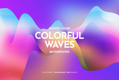 Holographic Gradient Wave Backgrounds 3d 3d render abstract background bright fluid gradient holo holographic illustration iridescent isolated liquid rainbow transparent vivid wallpaper wave waves wavy