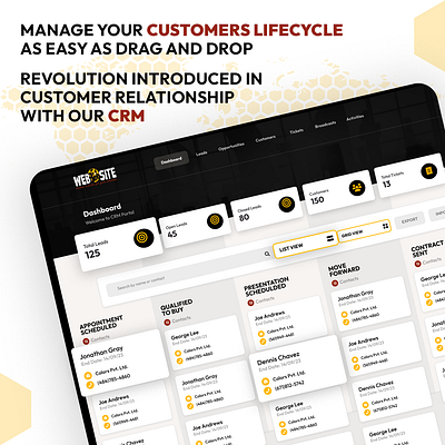 Level-Up your customer relationships with ease! crm website design