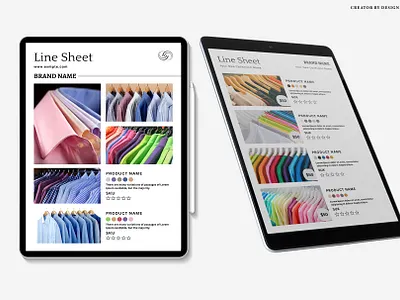 Line Sheet For Wholesale Template catalog price