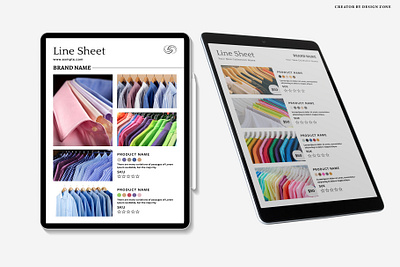 Line Sheet For Wholesale Template catalog price