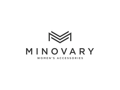 Minovary - Women's Accessories feminine logo lettermark logo design minimalist logo modern logo monogram logo sleek logo