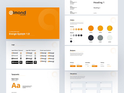 Design System Almond branding design system research styleguide ui ux