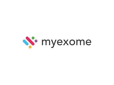 Myexome dna logo heart logo lettermark logo design monogram