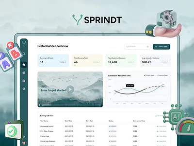 A/B Testing Platform UX/UI Design