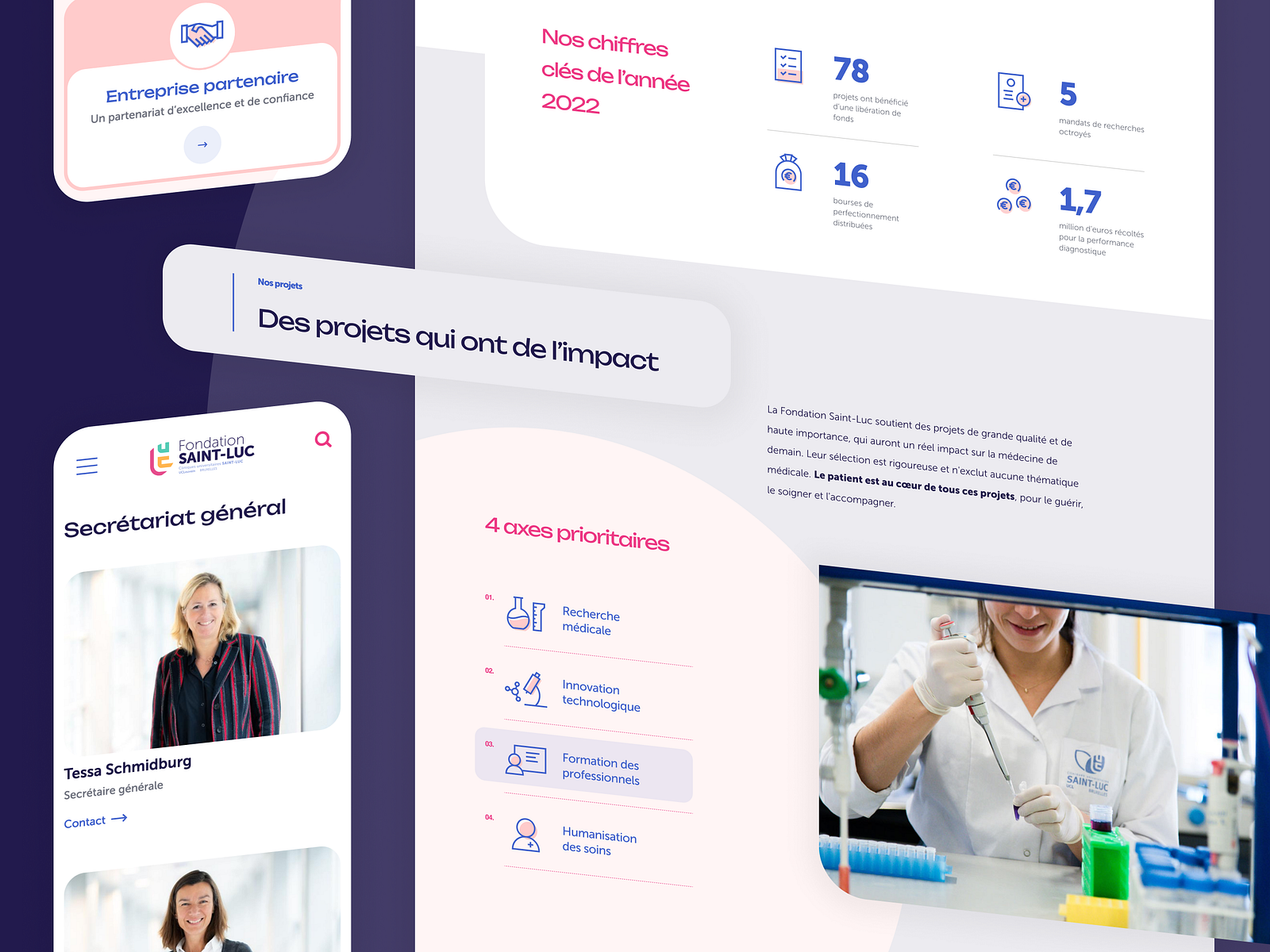 Fondation Saint-Luc - Website Design by Odoo on Dribbble