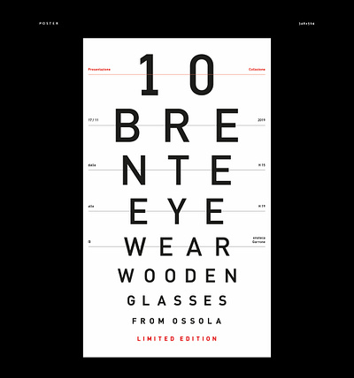 10 Brente Eyewear graphic design packaging poster design