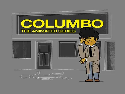 Columbo, the Animated Series animation cartoon columbo detective illustration tv vector
