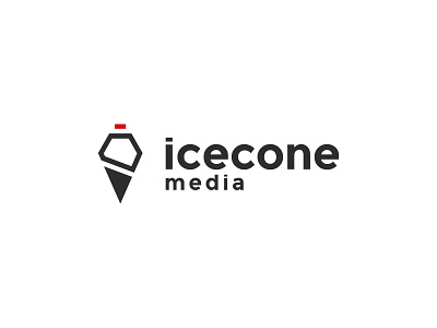Icecone Media abstract logo logo design
