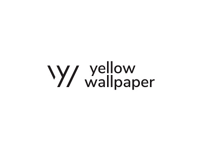 Yellow Wallpaper lettermark logo monogram