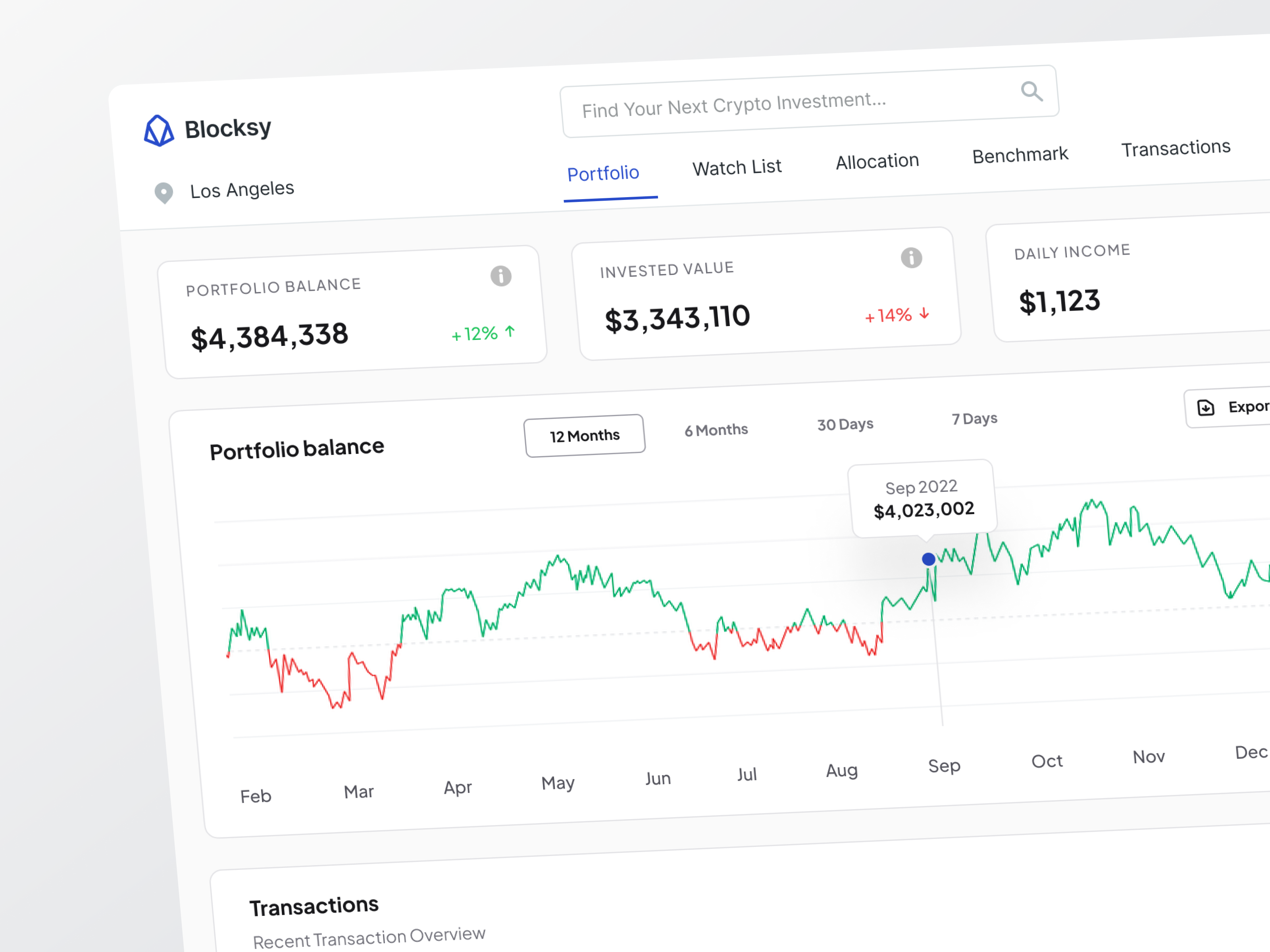The Ultimate Crypto Portfolio Interface animation bars bitcoin charts crypto design graphs interactions motion graphics trands ui uiux ux