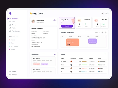 Task Manager SaaS Dashboard for Project Management app asana board clean ui dashboard design desktop interface kanban mvp project roadmap saas simple task manager team manager typography ui ux web app