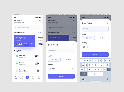 WIP New Project - Creating new project 3d appdesign appdesignui branding flow project ui uikit ux