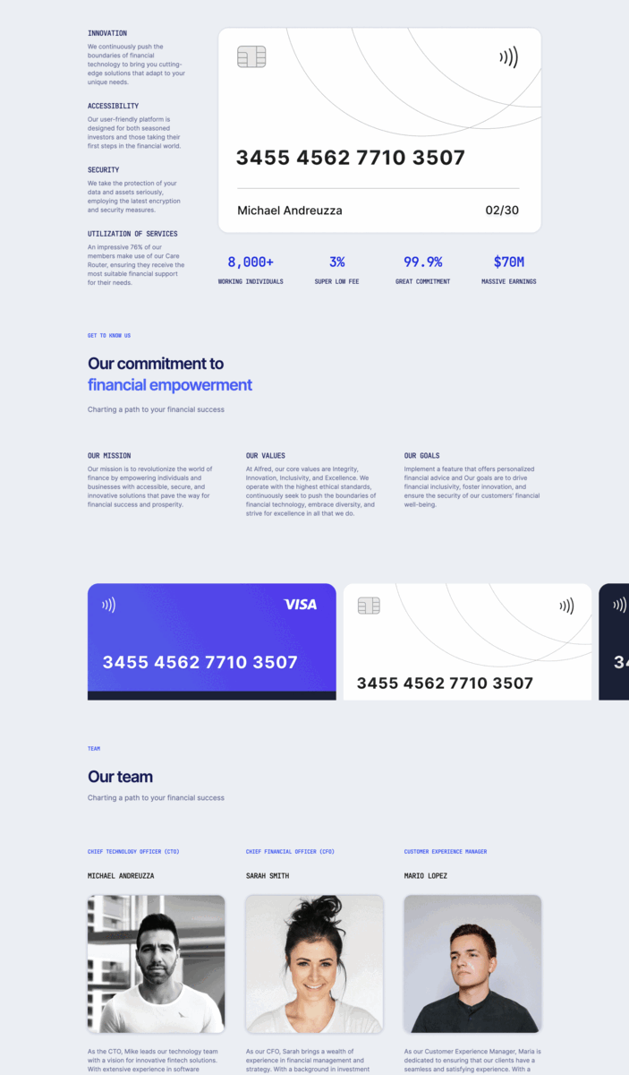 Alfred – SaaS multipage theme Built with Astro, Tailwind CSS & M astro tailwind template theme