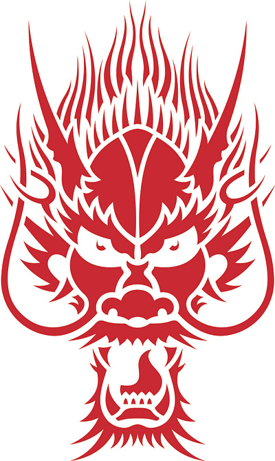 Dragon Head A00003 design dragon illustration