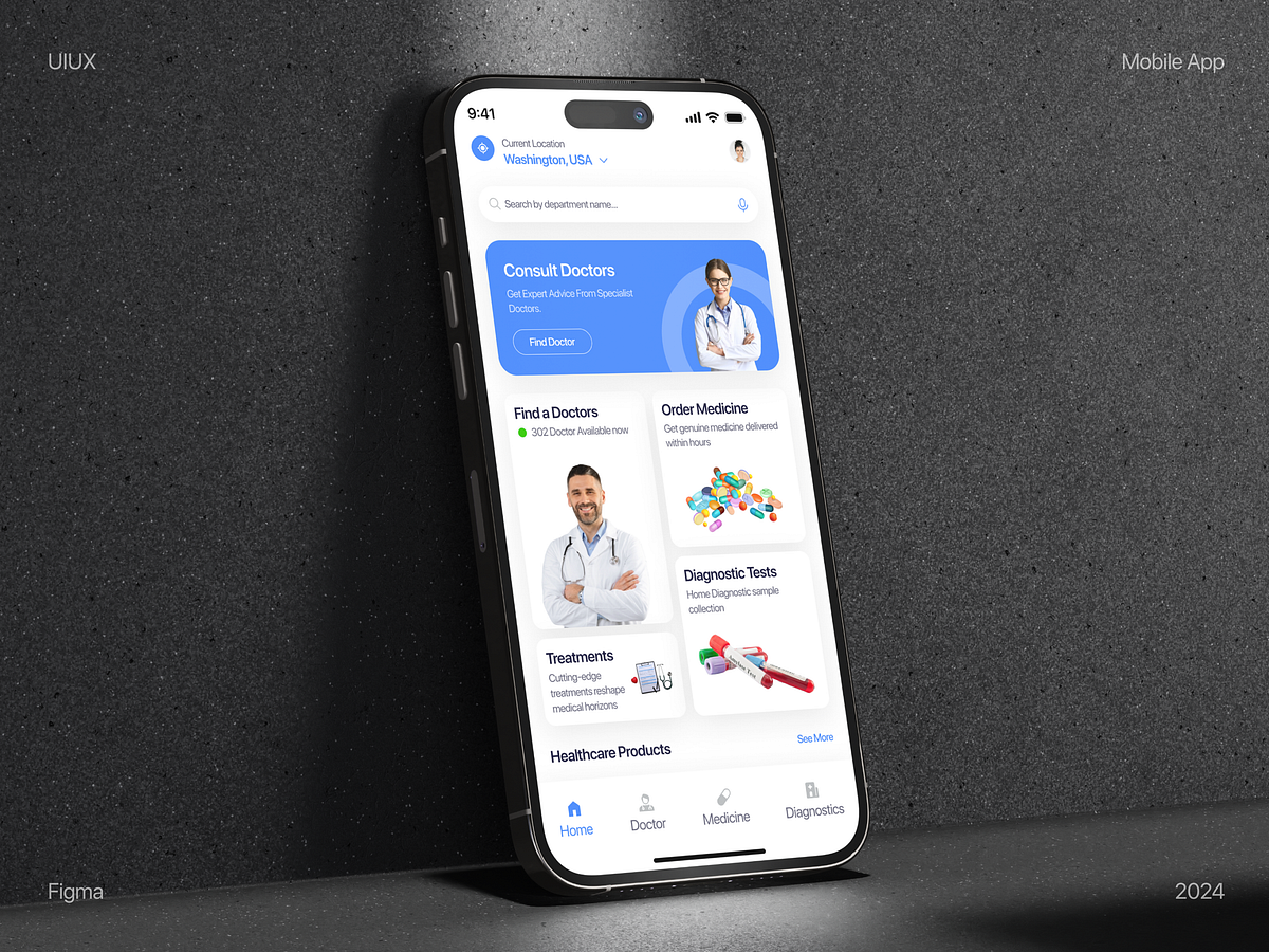 Telemedicine Medical Mobile App UI Design by Opedia Studio | Branding ...