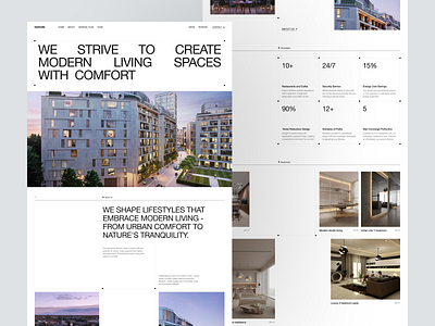 Nadium | Residential complex architecture building design housing property real estate residence residential typography ui ux web design website