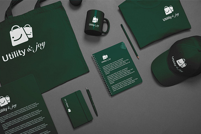 Utility & Joy | Brand Designing and Presentation | By OctalFox atifriaz branding logo octalfox octalfox.com rubiaamjad