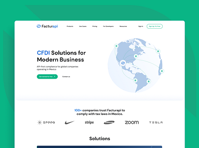 FacturAPI - Invoicing SaaS api earth features global invoicing map mexican market plan platform price pricing product redesign roles saas ui ux vacancies website