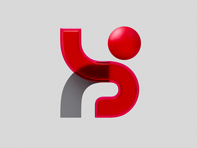 Personal logo yr 3d 3d render blender 3d branding graphic design logo
