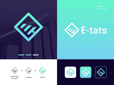 E-tats | Finance Data Graph Stats Tech App Logo agency airdrop app brand brand identity branding company crypto data design e letter logo logo maker logo mark mark smma startup statics tech trading