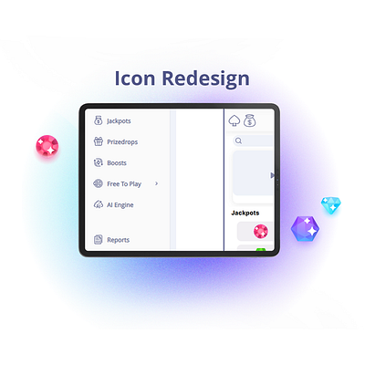 Icon redesign GameOs design game widget graphic design icon icon animation jackpot