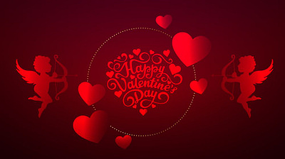 Valentines Day Wallpaper | Valentines Day Desktop Background 3d animation branding graphic design logo motion graphics ui