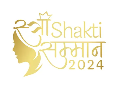 Stree Shakti Samman Awards Logo awards drawing event logo female girl golden gradient graphic design logo logo design samman shakti stree women