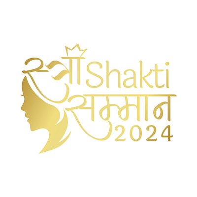 Stree Shakti Samman Awards Logo awards drawing event logo female girl golden gradient graphic design logo logo design samman shakti stree women