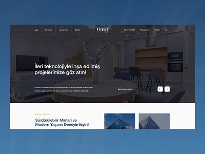 Ekmas Building architect architect landing page architecture architecture webdesign building clean construction design homepage house interior interior design landing page minimal properties real estate ui uiux ux web design
