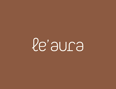 le' Aura - Cosmetics Wordmark Logo Design abstract aura aura logo brand identity cosmetics cosmetics logo letter logo logo design modern skin skincare skincare logo wordmark wordmark logo