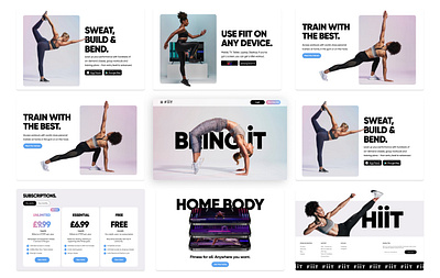 Fiit App - Homepage Redesign fitness fitness app homepage landing page ui website workout workout app