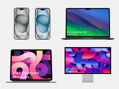 Free Device Mockups 3d apple branding colorful design device free freebies graphic design imac ipad iphone launch macbook mockups product release storytale ui