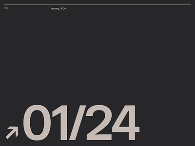 PROTOTYP / Monthly Showcase ( JAN/24 ) animation branding design dribbble interface type typography ui visual