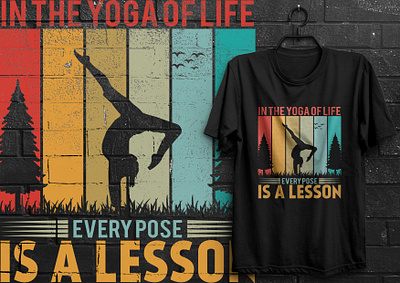 Yoga T Shirt Design designs, themes, templates and downloadable