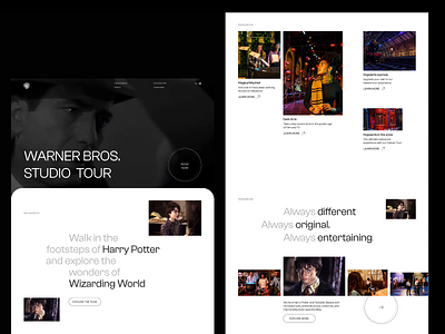 Warner Bros. Website Redesign disney redesign ui ux warner bros. website